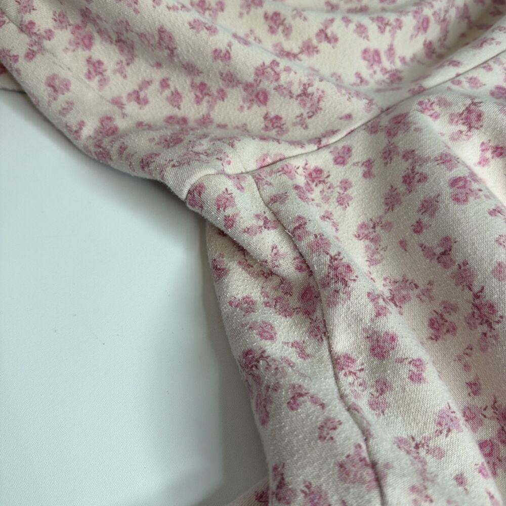 Gap x LoveShackFancy Pink Floral High Rise Sweatpants joggers Womens XXL - Picture 7 of 12